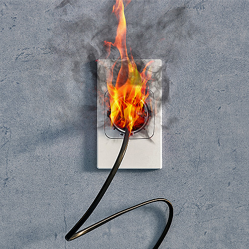 Wall Socket On Fire