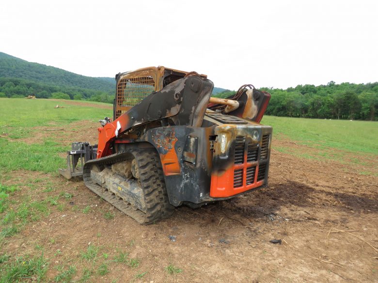 Heavy Equipment Fire